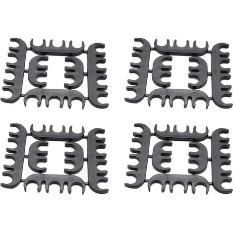 24X Séparateur de câbles d'allumage, collier de serrage pour faisceau de câbles, support de câble haute tension, collier de serrage, joint, compatible 8 mm (1/5)