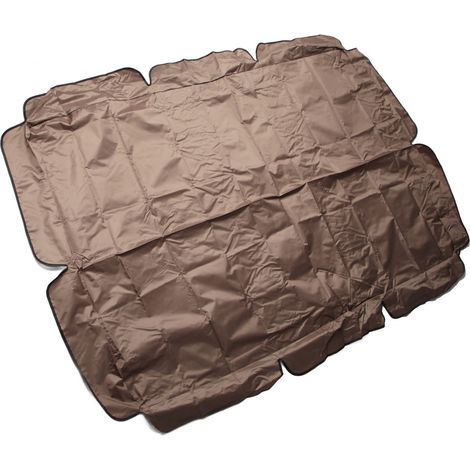 Toile de rechange imperméable pour balancelle d'extérieur, en tissu Oxford 420D argenté, pour jardin, terrasse, couleur café.