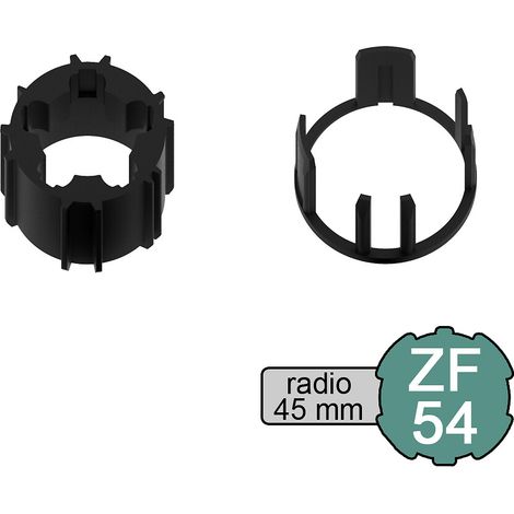 Kit adaptateur pour moteur de volet roulant radio Ø 45 mm dans tube ZF Ø 54 mm (1/3)