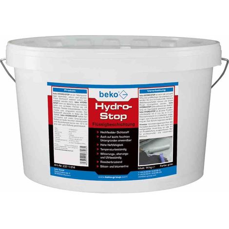 beko Hydro-Stop Flüssigbeschichtung halbflüssig 14 kg Eimer 237 1 014 (1/4)