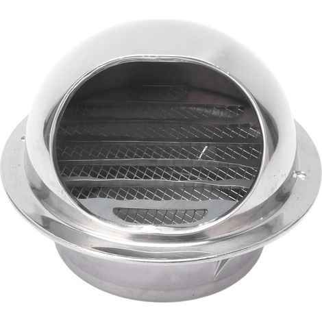 Hotte d'évacuation extérieure en acier inoxydable anti-pluie anti-vent capot bouche-air 10 cm 1 pièce (1/5)