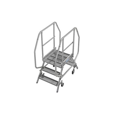 Escalera de plataforma antideslizante R13 con ascenso por ambos (1/5)