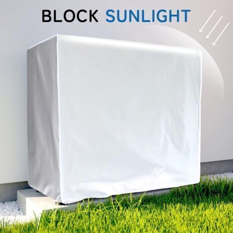 Outdoor Air Conditioner Cover, Anti-Snow, Heat Pump Cover, Waterproof Sun-Resistant Outdoor Air Conditioner Cover (98 x 40 x 70 cm) (1/4)