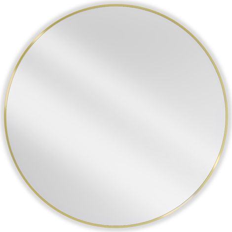 Mexen Loft miroir de salle de bains rond 100 cm, cadre doré - 9850-100-100-000-50 (1/5)