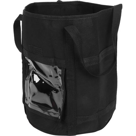 Sacs de culture pour plantes, légumes, pommes de terre, conteneur de plantation en tissu, pot de fleurs, outil de jardinage, noir, 30 x 35 cm, 26 L/7 gallons (1/5)