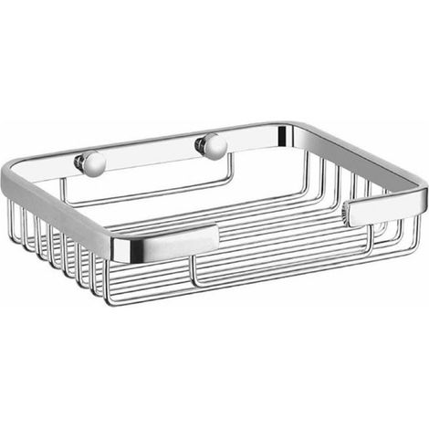 Porte-savon mural en acier inoxydable ING, pour salle de bain et cuisine, porte-savon, porte-savon de douche, en métal, avec système d'égouttage.-AquaForge (1/5)
