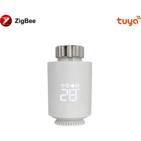 Actionneur de radiateur thermostatique ZigBee, contrôleur de température intelligent pour vanne thermostatique TRV, compatible avec Tuya, Alexa et Google Home. (1/5)