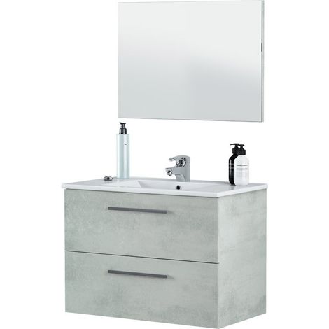 Mobile Sottolavabo - Grigio Cemento 57x80x45h cm (1/5)
