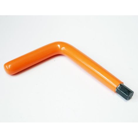 Clé mâle coudée 6 pans 11mm isolée 1000V orange pour vis creuses bras 120mm poignée 80mm (Enedis 07.82.2511) DERANCOURT (1/2)