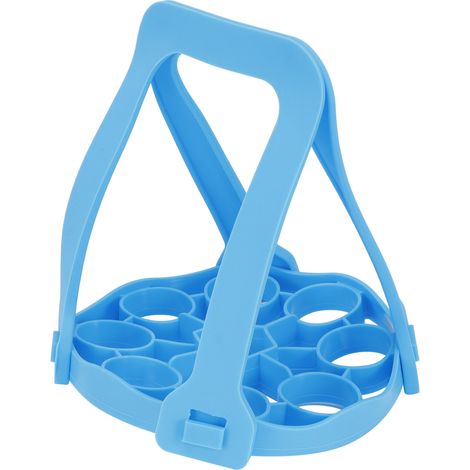 Tragbarer Dampfkorb, multifunktionaler Eierhalter, Ablage, Küchenutensilien, Blau (1/5)