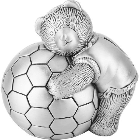 Ourson Footballeur Tirelire Déco Enfant Cadeau Éducatif Épargne (1/5)