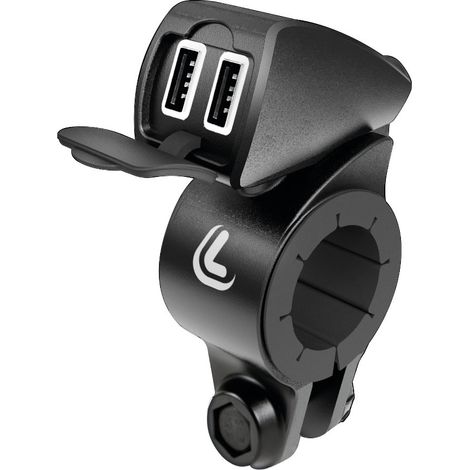 Usb-Fix Trek, doppio caricatore usb resistente all’acqua, fissaggio a manubrio - Ultra Fast Charge - 5400 mA - 12/24V (1/5)