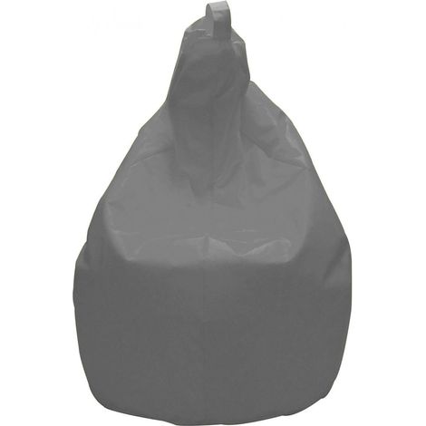 Talamo Italia Eleganter Sitzsack, graue Farbe, Maße 80 x 120 x 80 cm