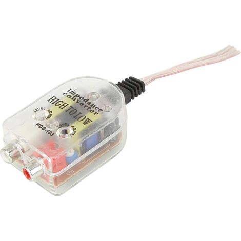 Adaptateur d'adaptateur d'impédance automatique haut-parleur intégré au connecteur de ligne RCA (1/4)
