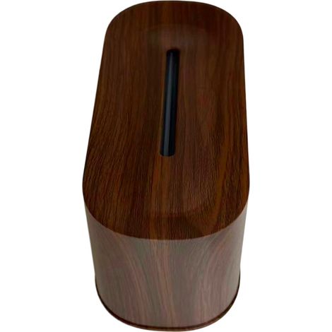Diffuseur huile essentielle flamme 220ml USB silencieux – Aromathérapie humidificateur bureau 7 couleurs bois foncé, parfum (1/5)