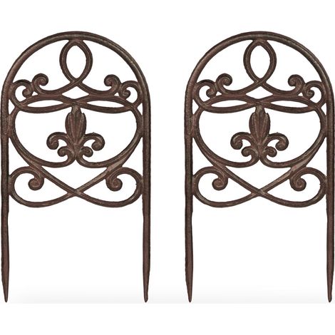Juego de 2 barandillas de cama antiguas