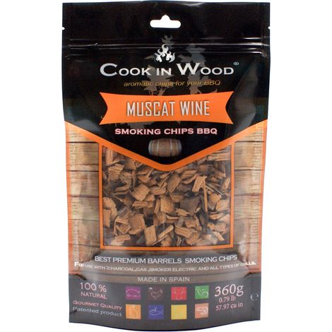 Cook In Wood - Virutas de Ahumado de Barrica de Roble de Muscat - 360g (1/2)