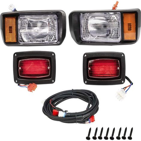 Kit halogens avant and arrière with clignotants for voiturette de Golf Club Car, référence d'origine: 101988002 101988001 (part of 1993) (1/4)
