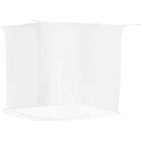 Moustiquaire Suspendue - 220 x 100 x 150 cm - Maille 156 - Blanc - Polyester - Pour Lit Simple ou Double - 1 Pièce (1/5)