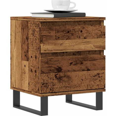 Nachttisch Altholz-Optik 40x35x50 cm Holzwerkstoff