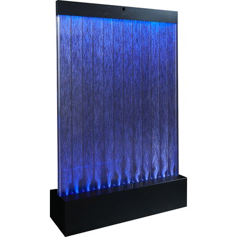Muro d’Acqua con Bolle Verticali 100x160 cm in Plexiglas con LED Perlage Corallo Medio