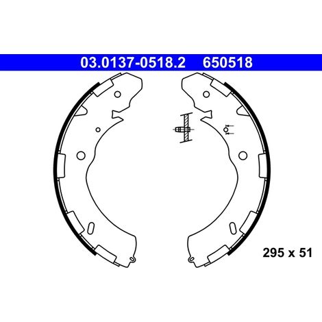 Jeu de mâchoires de frein ATE 03.0137-0518.2 FIAT 4600A106 4600A122 6000609727