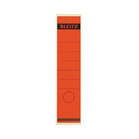 Ordnerrückenetikett breit/lang 61,5 x 285 mm (B x H) selbstklebend mit Griffloch rot 10 Etik./Pack. (1/4)