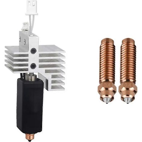 Hotend-Düsen-Set für Elegoo Centauri Carbon, abnehmbarer Heizblock, Düse aus gehärtetem Chrom-Zirkonium-Kupfer-Stahl (1/5)