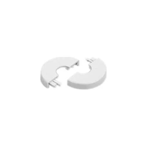 Rosace blanche pour tuyau diamètre 16mm – Diamètre total 40mm – PVC pour chauffage central – Accessoire radiateur – Sr Rubinetterie (1/2)