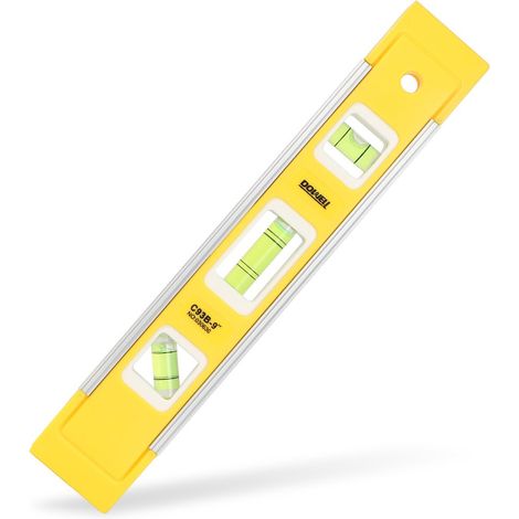 9 pouces Magnetic Box niveau de torpille, 3 bulles différentes / 45 ° / 90 ° / 180 ° mesure antichoc torpille niveau (1/5)