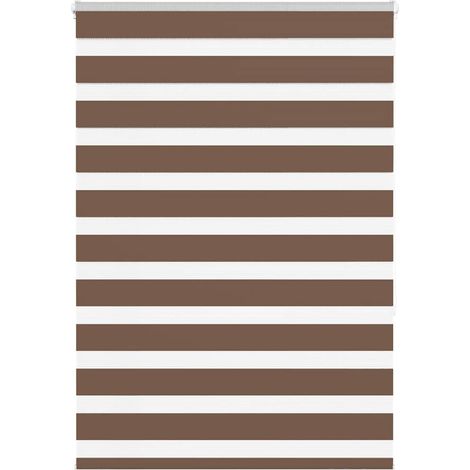 Doppelrollo Braun 110x150 cm Stoffbreite 105,9 cm Polyester