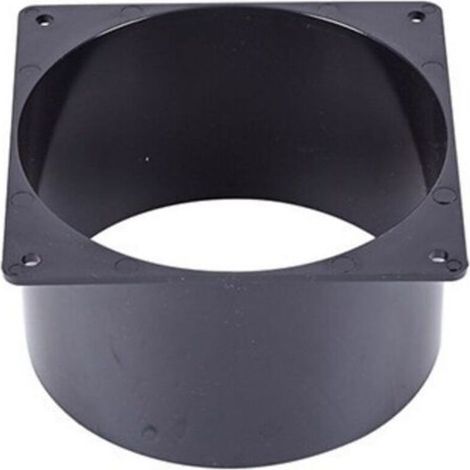 Connecteur de bride murale ABS 75-120 mm – Raccord VMC pour tuyau ventilation 100 mm – Surface lisse pour circulation d'air efficace (1/5)