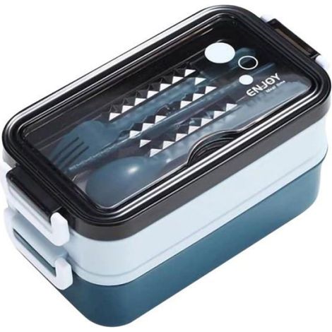 Boîte à lunch - Autres - Double couche - Compartiment chauffant - Compatible micro-ondes - Étanche