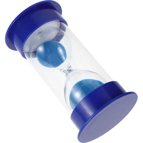 Abaodam Minuteur de Sable en Plastique Bleu Rond avec Fenêtre de (1/5)