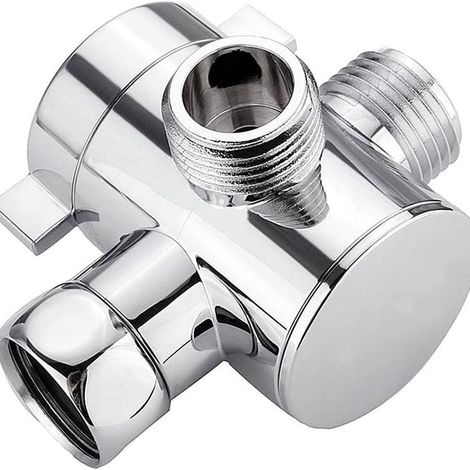 Robinet inverseur 3 voies pour douche, G1/2 pouce, séparateur d'eau multifonction, douche (1/5)