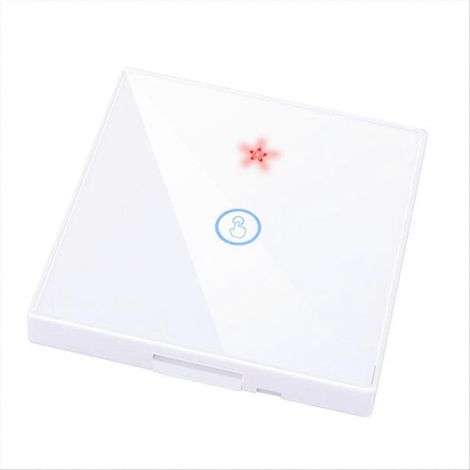 Intelligenter Touch-Schalter für vernetztes Zuhause, LED-Lampe, 433-MHz-Fernbedienung, Wandpanel, Empfängertaste, einfacher Schalter. (1/5)