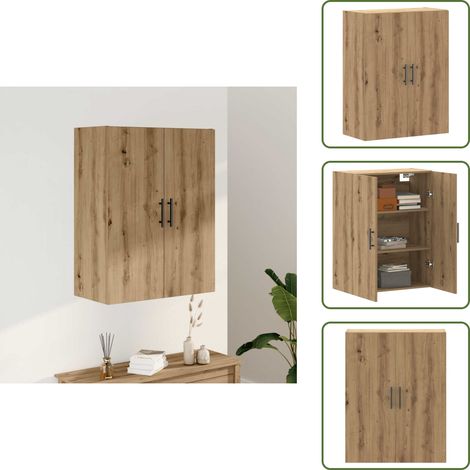 Wandschrank Artisan-Eiche 69,5x34x90 cm - Wandschrank - Wandschränke - Schrank - Lagerschrank (1/5)