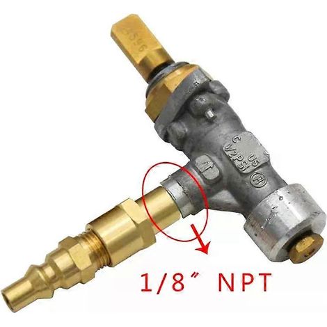 A15F-1/4 Zoll Schnellanschlussadapter für tragbare Gasgrills Weber Q 100, 1000, 200, 2000, 1200 und 2200. (1/5)