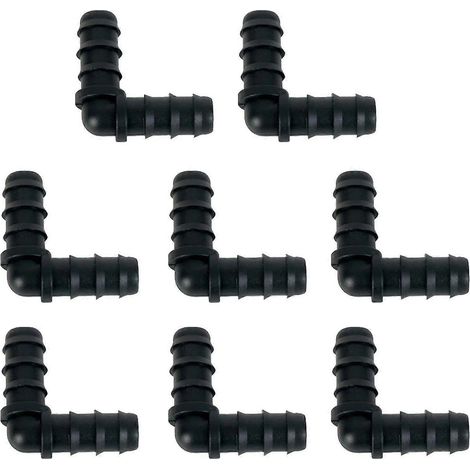 Kit de 8 adaptateurs à douille cannelée pour irrigation goutte à goutte, compatibles avec les tuyaux de 1/2 pouce (16 mm). Connecteurs à douille cannelée de 16 mm pour tuyau d'irrigation goutte à gout (1/5)