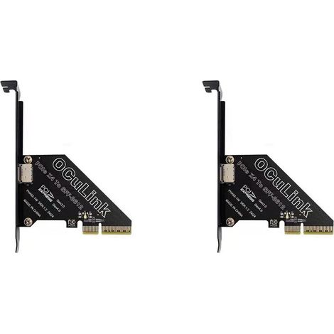 Geeignet für 2X PCIe 4.0 x4 Erweiterungskarten, unterstützt Oculink SFF8611/8612 bis SFF-8639 U.2 SSDs und ist für externe Grafikkarten in Windows/Linux-Systemen geeignet. (1/4)