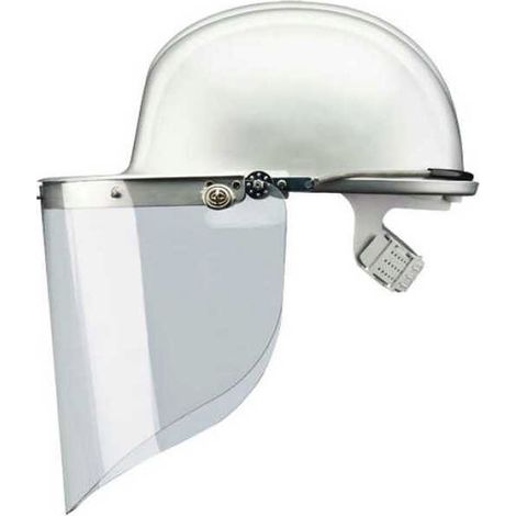 Casque de protection avec visière, Dimensions : 280 x 220 mm