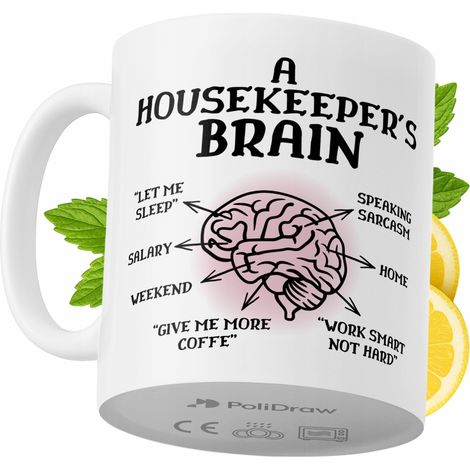 Lustige Kaffeetasse mit witzigem Textdesign – ideal für Haushälterinnen, Geburtstage, Namenstage und Feiertage. Hochwertige Tasse für besondere Anlässe, ob zu Hause, im Büro oder bei der Arbeit. Farbe
