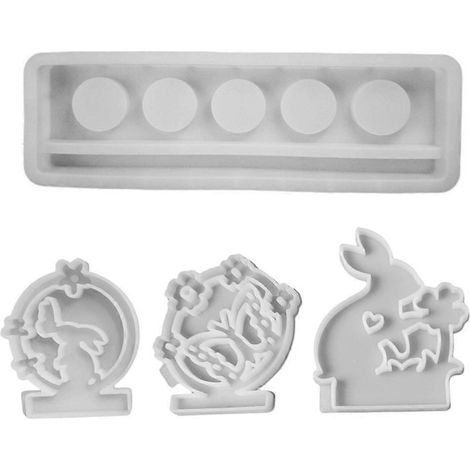 Moules pour bougeoirs, moules pour bougies chauffe-plat avec base longue pour la fabrication de bougeoirs. (1/5)