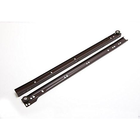 Lot de 5 paires de glissières de tiroir de placard à fermeture automatique Marron 450 mm (1/2)