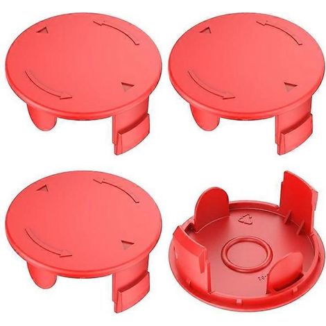 Ensemble de 4 protections de bobine, compatibles avec Bosch ART F016L72438, protection de rechange pour coupe-bordures et entretien extérieur.-AquaForge (1/5)