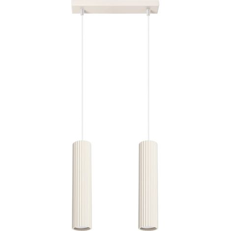 Lámpara colgante Moto beige, 2 luces (1/5)