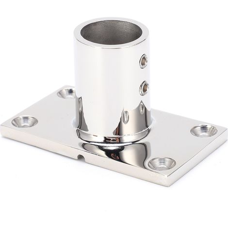 Support de montant en acier inoxydable, angle droit rectangulaire, durable, anticorrosion, poli, raccord de main-courante pour bateau yacht (22mm) (1/5)
