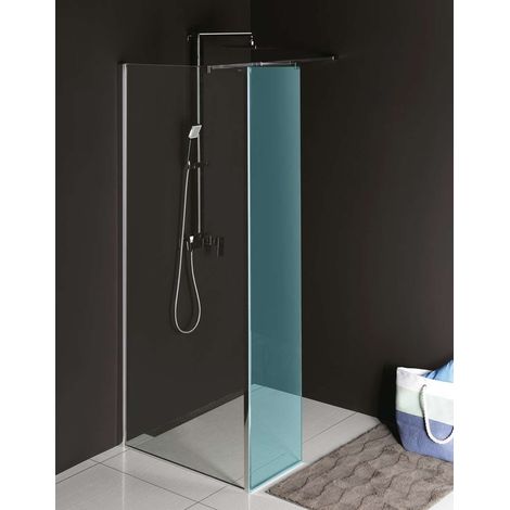 Polysan Modular Shower - Paroi de douche fixe MS2, 90 cm, pour raccordement à un panneau fixe, verre transparent MS2A-90