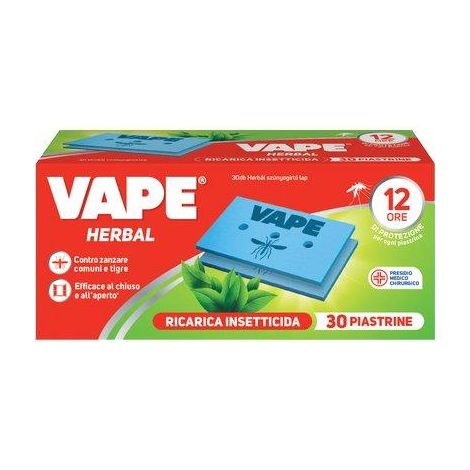 PIASTRINA HERBAL ZANZARE VAPE MAT - CF=PZ 30- 36 confezioni