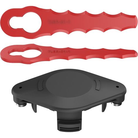 Tête double lames TLBR-01-1 – +2 lames – herbes hautes / épaisses – compatible Black & Decker A6481 / A6485 / AF-100 (1/5)